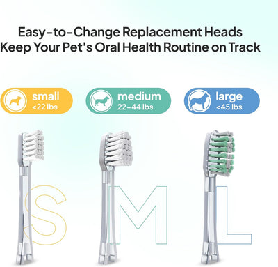 Silent Electric Dog Toothbrush for Small Dogs