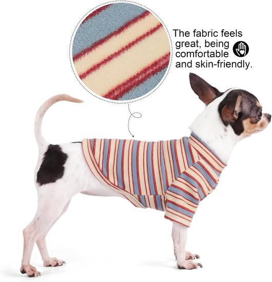 Stylish Striped Dog Shirt | Breathable Pet Apparel