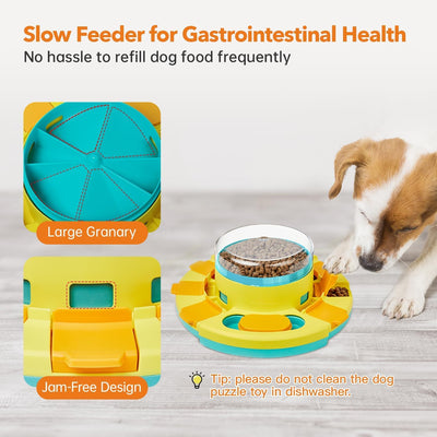Interactive Dog Puzzle Feeder for Slower Eating