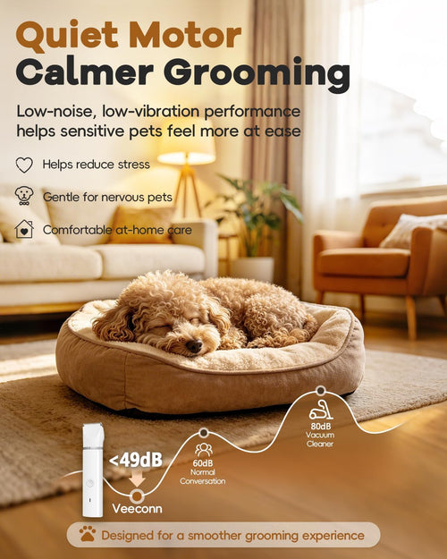 Quiet Dog Grooming Clipper Kit