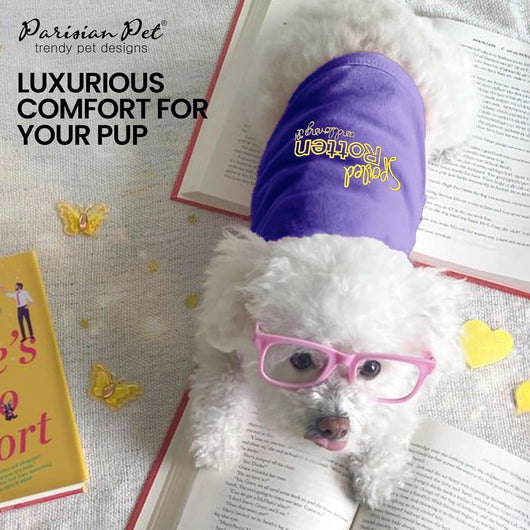 Big Dog I Purple Cotton Shirt Summer Outfit
