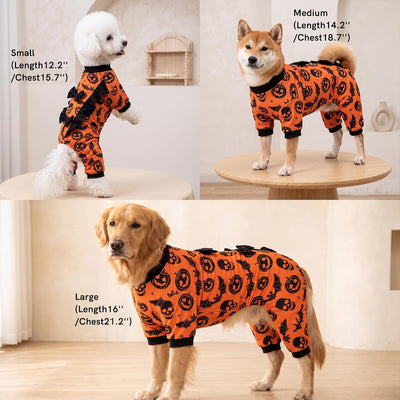 Pumpkin Bat Halloween Dog Pajamas