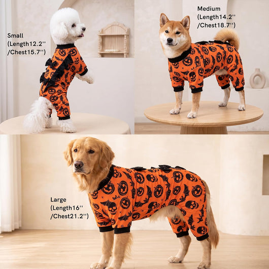 Pumpkin Bat Halloween Dog Pajamas