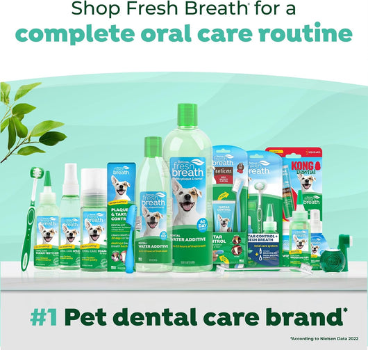 Triple Head Dog Toothbrush For Small Dogs