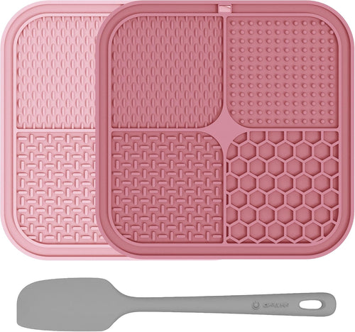 Dog Lick Mat 2-Pack with Suction Cups