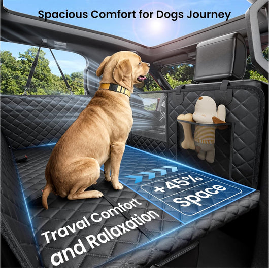 Hard Bottom Dog Car Seat Cover XL