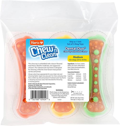 Hartz Dental Duo Chew Dog Toy