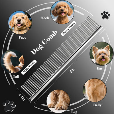 4-in-1 Dog & Cat Grooming Scissors Kit