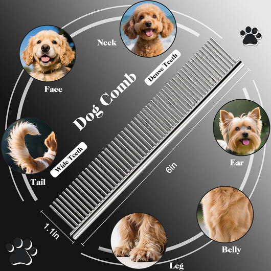 4-in-1 Dog & Cat Grooming Scissors Kit