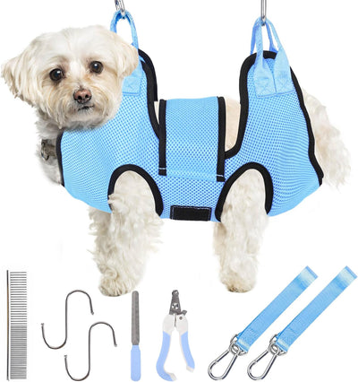 Small Dog Grooming Hammock Nail Clipping Kit