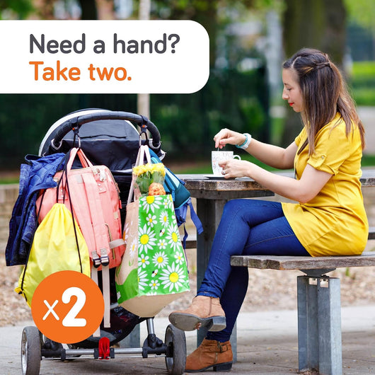 Universal Stroller Hooks For Bags With Carabiners