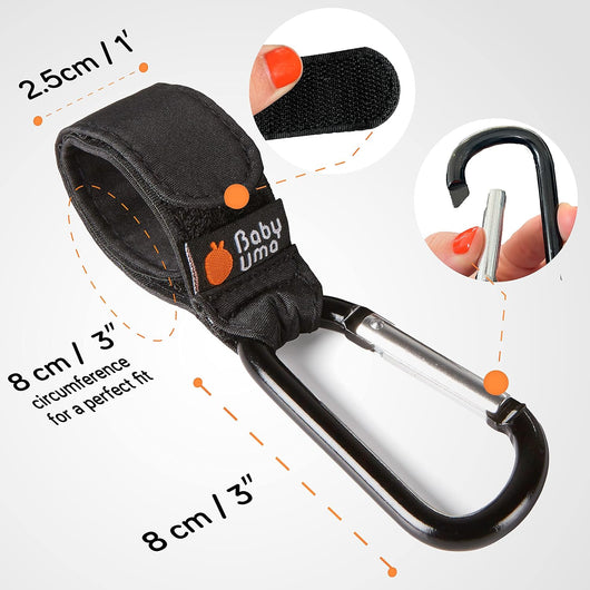 Universal Stroller Hooks For Bags With Carabiners