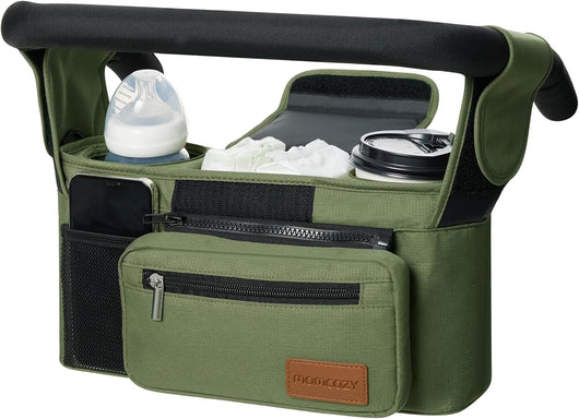 Universal Stroller Organizer Bag With Insulated Cupholder