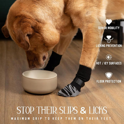 Non-Slip Dog Socks for Hardwood Floor Traction