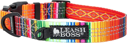 Reflective Patterned Dog Collar Large