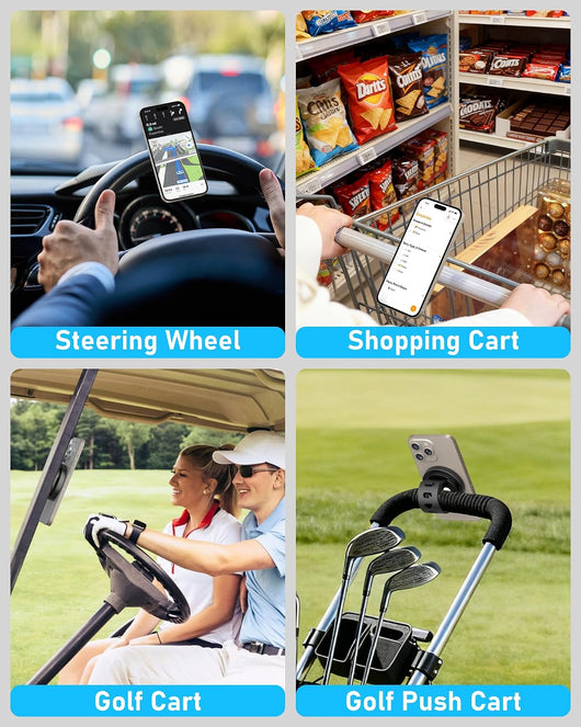 Magnetic Stroller Phone Holder With Adjustable Strap