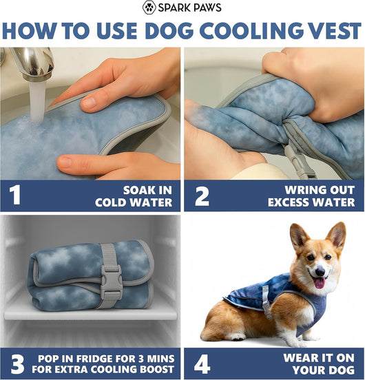 Evaporative Dog Cooling Vest for Summer Adventures