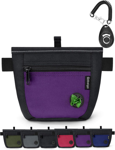 Spill-Proof Magnetic Dog Treat Pouch Training Kit