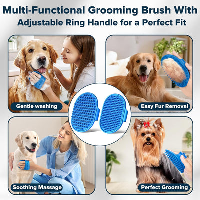 6-Piece Silicone Pet Grooming Kit