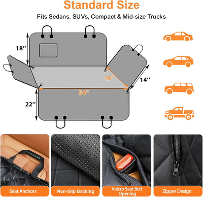 Dog Car Seat Cover Waterproof Hammock