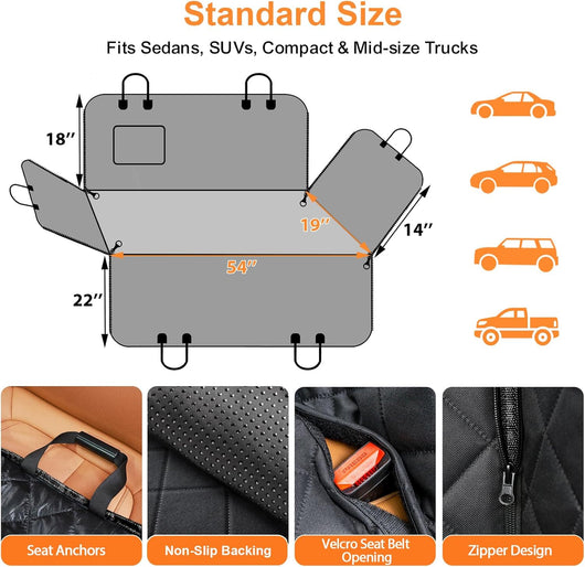 Dog Car Seat Cover Waterproof Hammock
