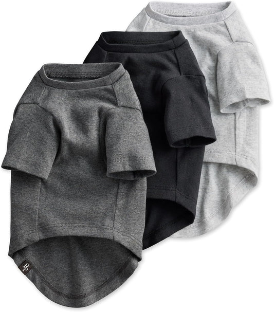 Dog Clothes 3 Pack | Organic Cotton Soft Pet Shirts
