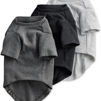 Dog Clothes 3 Pack | Organic Cotton Soft Pet Shirts