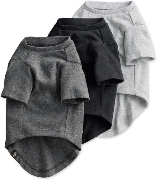 Dog Clothes 3 Pack | Organic Cotton Soft Pet Shirts
