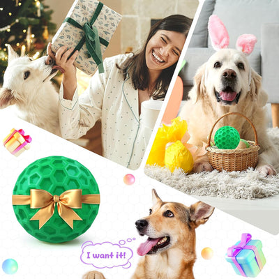 Indestructible Squeaky Dog Ball