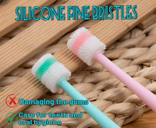 360° Silicone Toothbrush For Small Dogs
