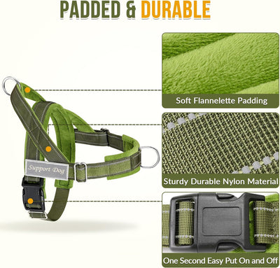 Reflective Tactical No-Pull Dog Harness and Leash