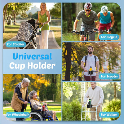 2-in-1 Stroller Cup Holder With Phone Holder