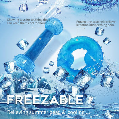 Freezable Puppy Teething Toy Set For Chewing