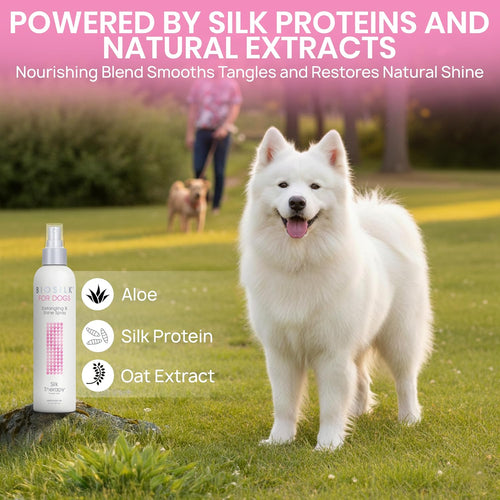 BioSilk Dog Detangling I Shine Therapy Spray