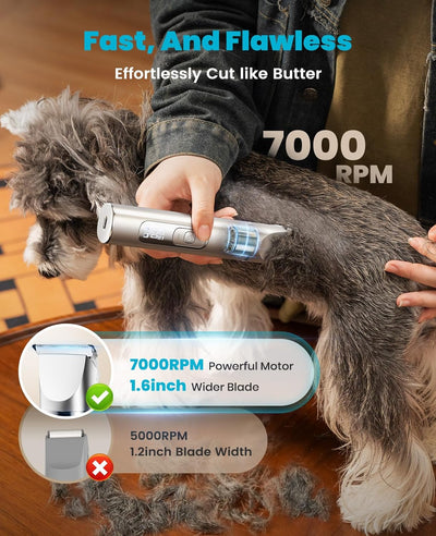 oneisall 4-in-1 LCD Dog Grooming Kit