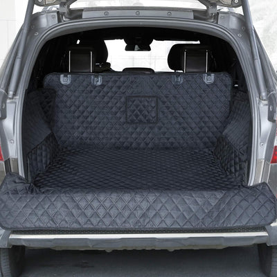 Waterproof SUV cargo liner for dogs with side and bumper protection
