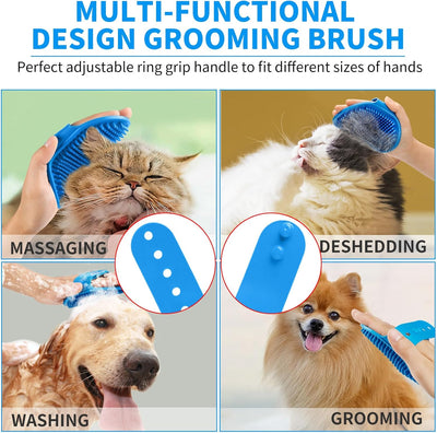 Dog Bath Brush Set For Easy Grooming