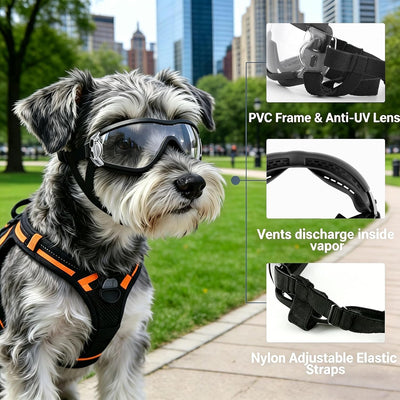 UV Protection | Clear Dog Goggles