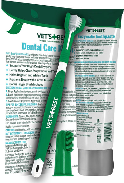 Dog Dental Care Kit With Toothpaste Toothbrush