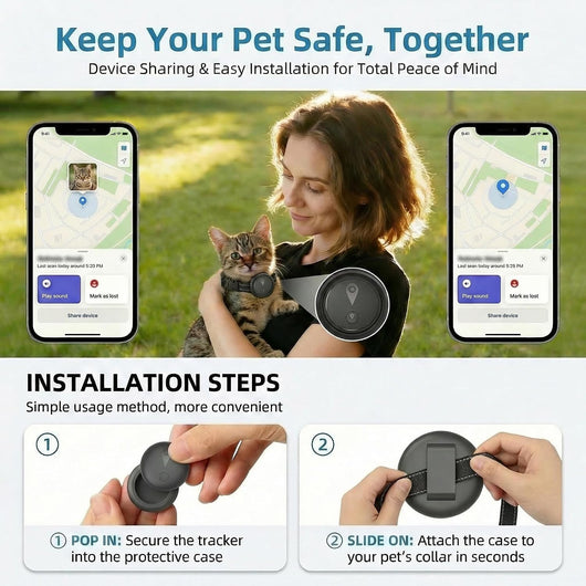 Smart Pet Tracker Collar Without Monthly Subscriptions