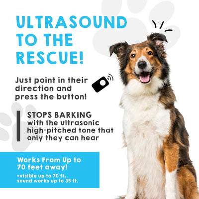 Ultrasonic Dog Bark Deterrent & Behavior Corrector I Rechargeable