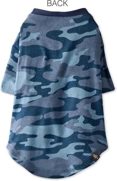 Organic Dog T-Shirts 3 Pack | Cotton Pet Clothes Navy Camo