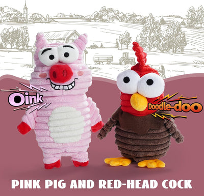 Squeaky Critter Dog Toys 5-Pack