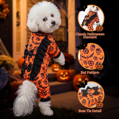Pumpkin Bat Halloween Dog Pajamas