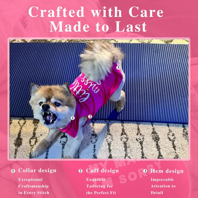 Dog Apparel Cotton Shirt I Cute Corgi Print Sleeveless Vest