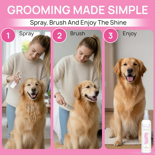 BioSilk Dog Detangling I Shine Therapy Spray