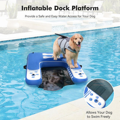 Inflatable Dog Boat Ramp for Safe Swimming