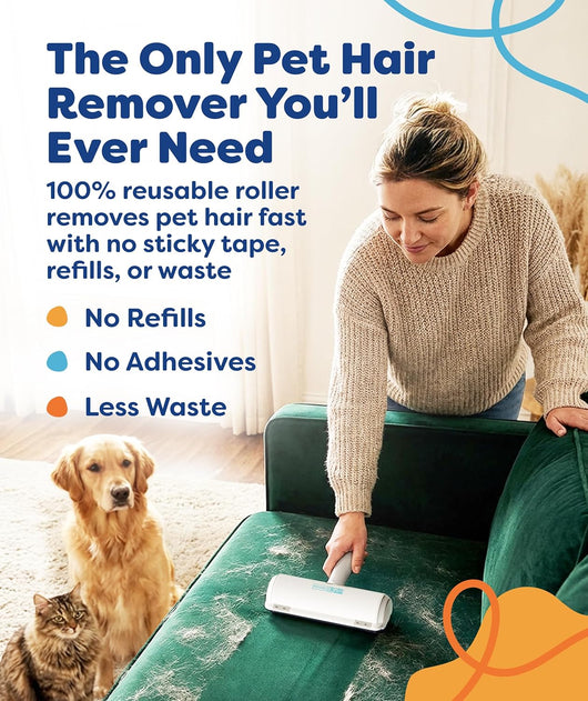 Portable Reusable Pet Hair Removal Roller Tool