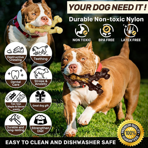 Indestructible Nylon Chew Toys 2-Pack