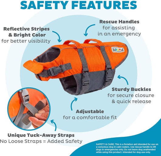 High Visibility Adjustable Dog Life Jacket Vest